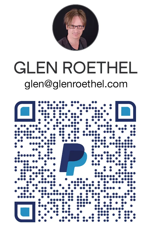 Glen Roethel, PayPal QR code for payments
