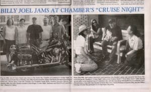 Glen Roethel and Billy Joel at Cruise Night, Oyster Bay, NY