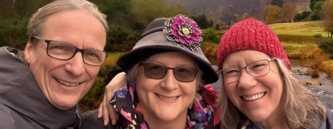 Photo of Glen Roethel, Sue Riley, and Sloan Wainwright – Join them in Scotland in 2026