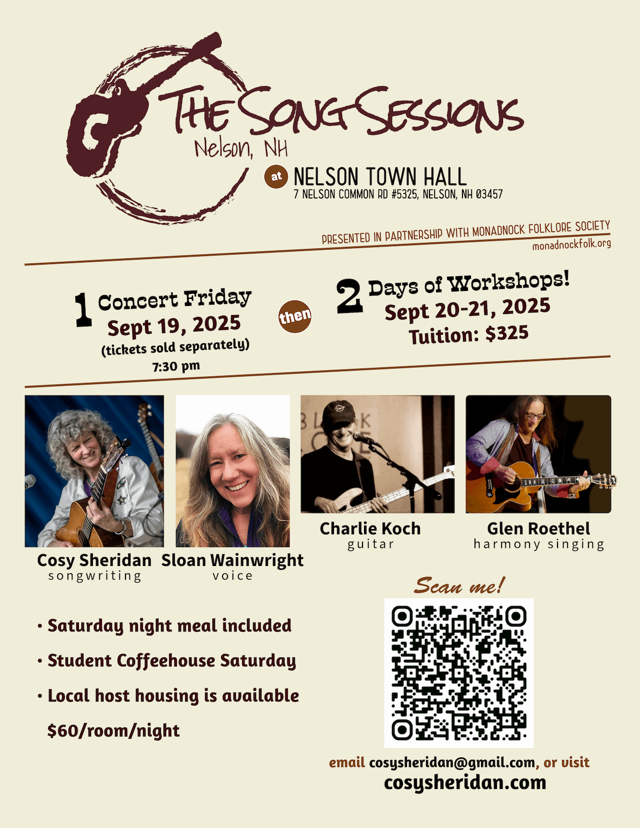 Song Sessions 2025 Flyer PDF